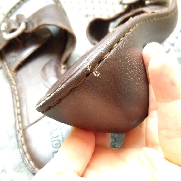 Born Leather Buckle Slide Open Mule Sandal - Picture 5 of 6